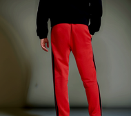 Adidas Herren Classic Sweathose Essentials 3-Stripes rot Gr.M