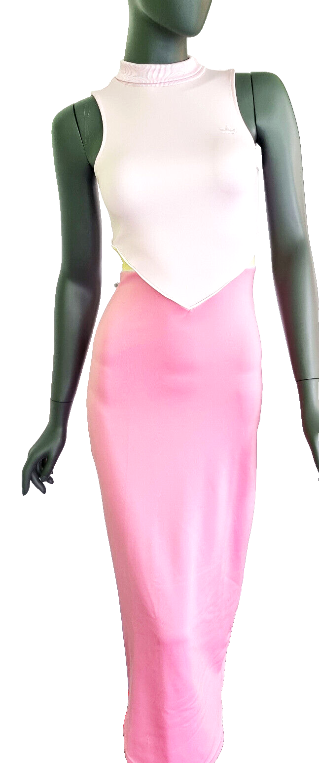 Adidas Originals Tank Dress Maxikleid IC5368 Rosa sportlich elegant Gr.S 36