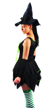 Faschingskostüm Karneval Hexe Candy Witch Halloween Gr.34-38 onesize