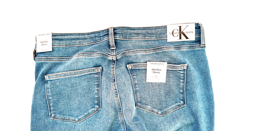 Calvin Klein Mid Rise Skinny Jeans blue Gr.W33 L30