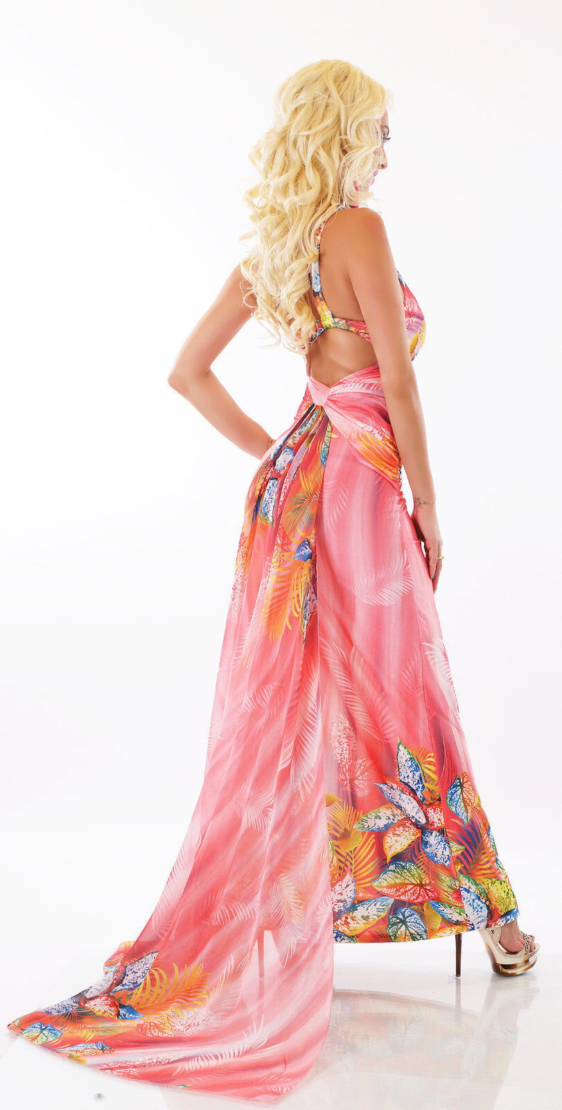 Jenny Fashion Longdress Maxikleid  Schleppe Gr.34/36