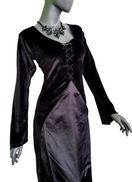 Zeige Bild Bäres Empire Gothic  Samtkleid Maxikleid Mittelalter Gothic Witch  Gr. 38/40 3