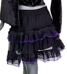 Zeige Bild Bäres Tüllrock Spitze Gothic Punk Rock Dark schwarz rot Gr.34-40 freesize 4