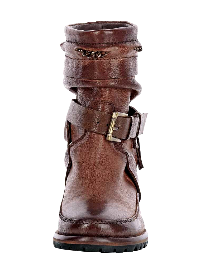 XYXYX Stiefelette Echtleder Biker Look Western Gr.37