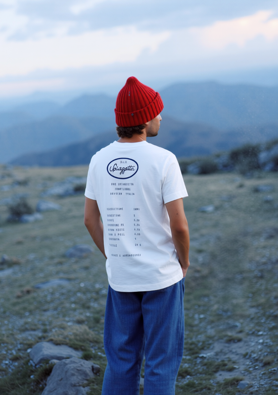 Joop! Jersey Herren Shirt Eden offwhite Bar Spiaggetta Print Bill Rechnung Gr.M