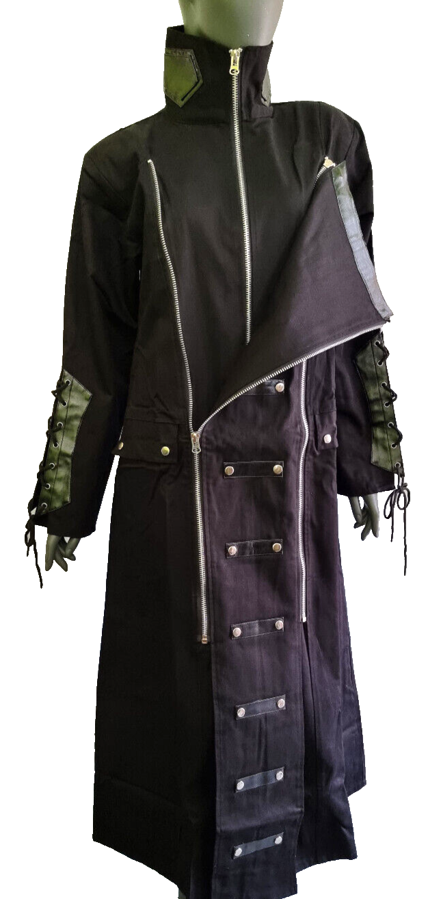 Trenchcoat Steampunk Herren Gothic Victorian Military Larp Gr. L/XL