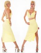 Zeige Bild Giorgia Sexy 2 Teiler Damen gelb Gr.34/36 onesize 4