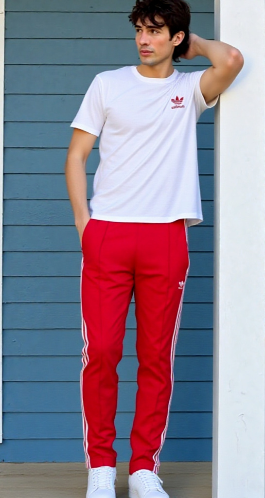 ADIDAS ORIGINALS Slimfit Adicolor Classics Beckenbauer rot Gr.2XL