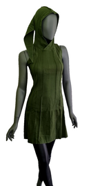 Zeige Bild Gugel Longshirt Kleid Medieval Pixie Boho schwarz Gr.38/40 4
