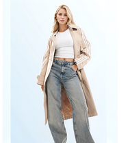 Adidas Originals Trenchcoat Outdoorjacke beige Gr. M