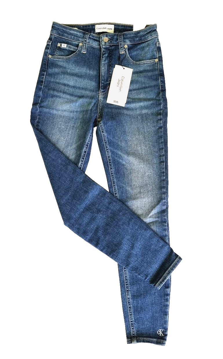 Calvin Klein High Rise Super Skinny Ankle Jeans blue Gr.W30