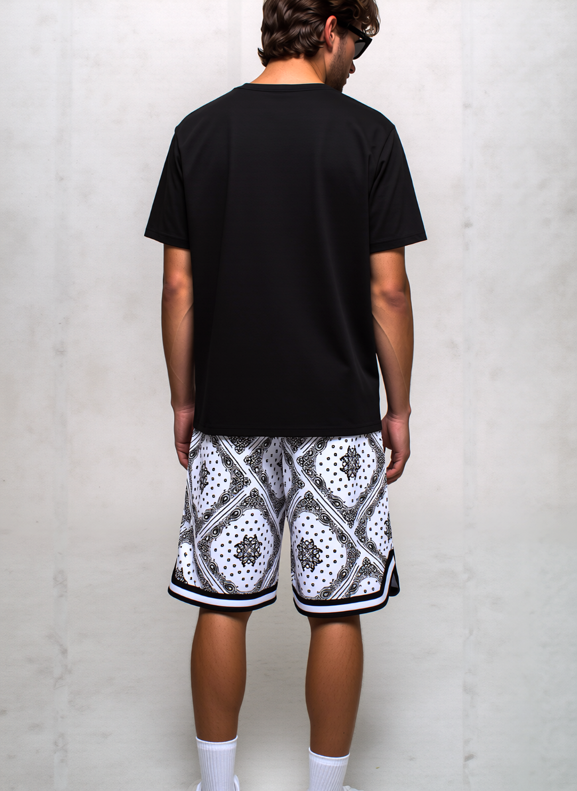 Karl Kani Varsity Paisley Mesh weiß schwarz unisex Gr.2XL