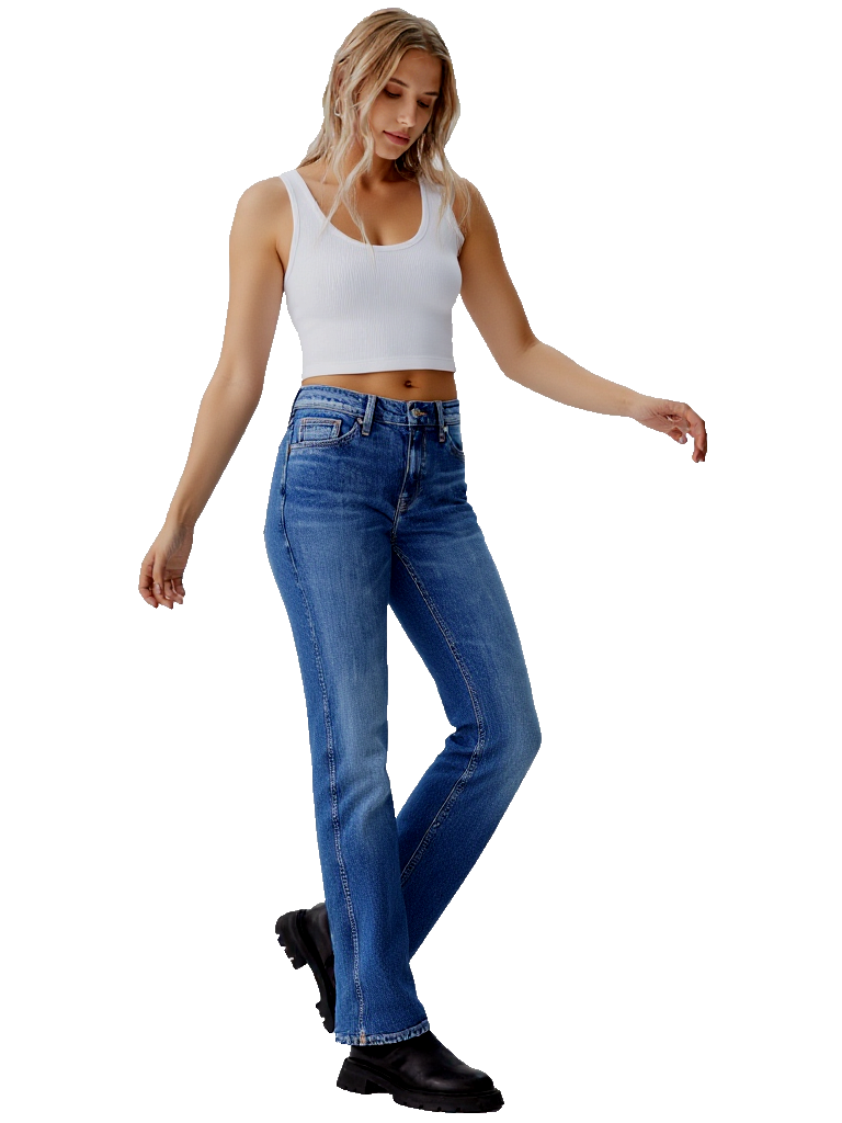 Tommy Hilfiger Maddie Bootcut Jeans mittelblau W33-L32