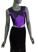 Zeige Bild Corsagentop  Gothic Punk Medieval Victorian lila Gr. 36/38 2