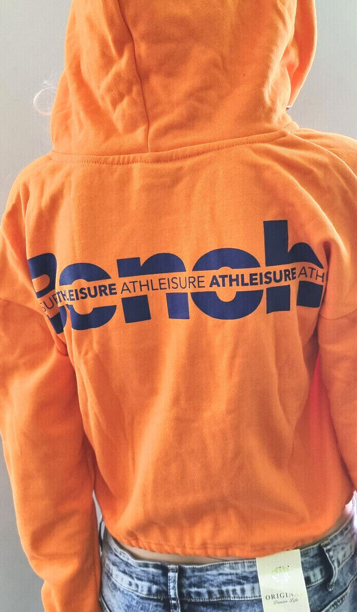 Bench Sweatjacke Damen Be Performance Hoodie Oversize orange Gr.34 -40