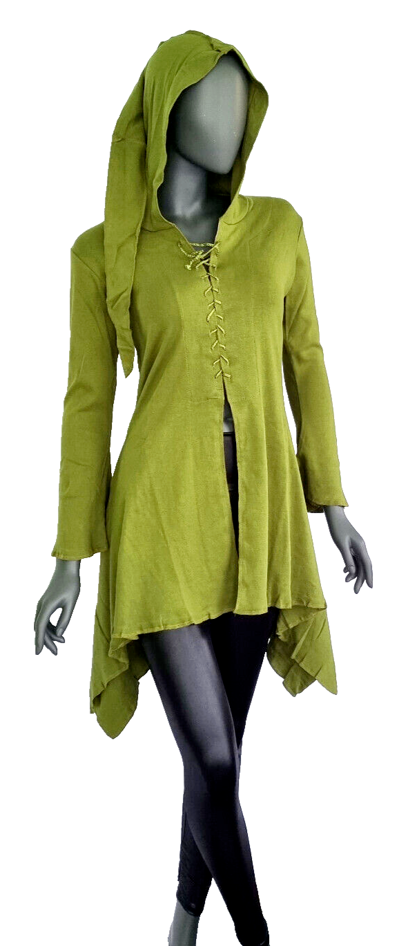 Gugel Zipfeljacke Medieval Gothic Ethno Hippie Witch Pixie  Gr.S/M, L/XL