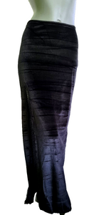 Zeige Bild Bäres Gothic Medieval Larp Punk Maxirock Samtrock Schlitz schwarz Gr.34-38 4