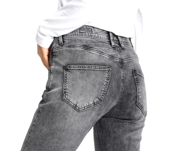 Herrlicher Jeans Peppy slim grau stretch normal waist Gr.W27 L30