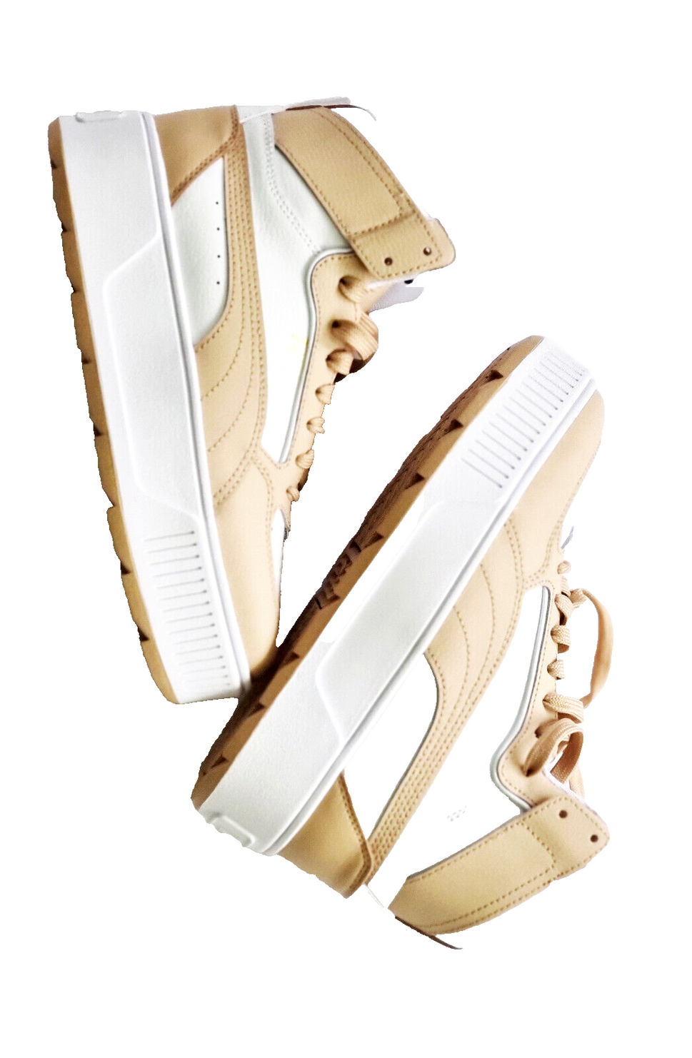 Puma Karmen Rebelle Plateau Sneaker beige weiss gold Gr.36