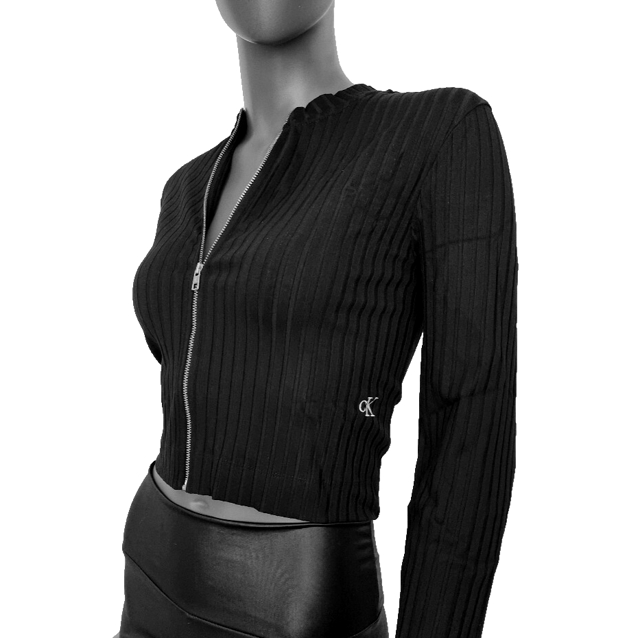 Calvin Klein short Shirtjacke Rib Zip Gr.XL 40