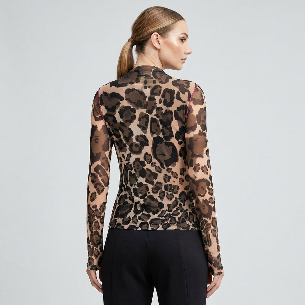 Sportalm Kitzbühel Blusen-Shirt Tamarin Leopard Gr.44