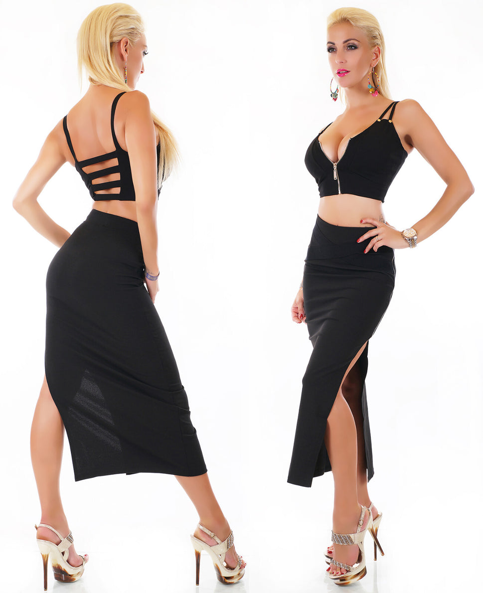 Giorgia Sexy 2 Teiler Damen gelb Gr.34/36 onesize