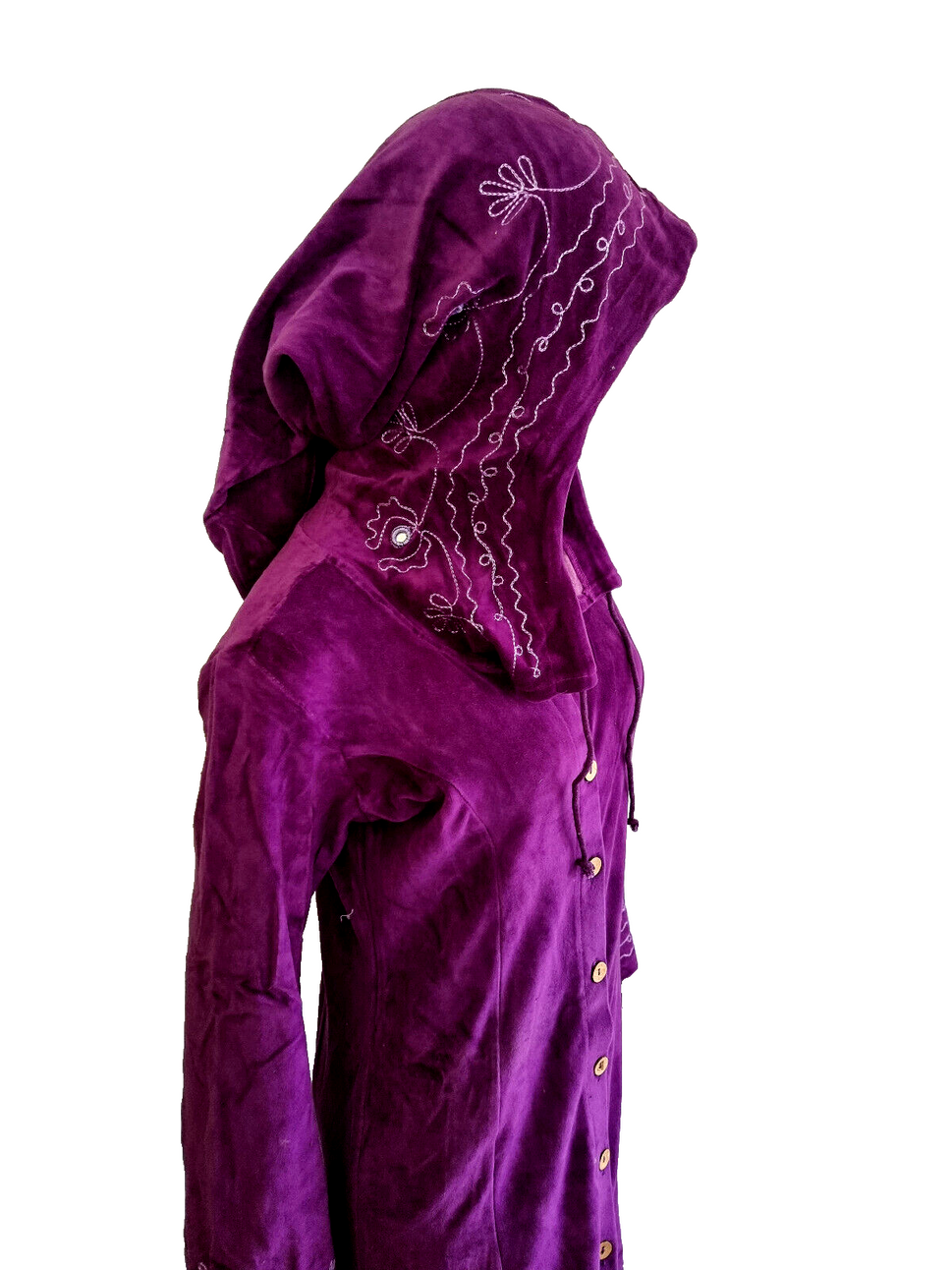 Nicki Samtmantel Druiden Gothic Larp Witch Role Playing Gr.34-38