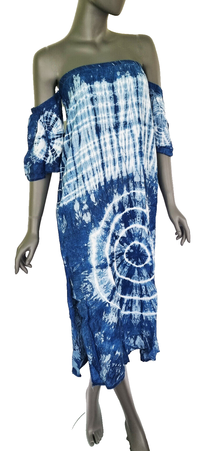 Batikkleid Kombitalent Tunika Rock Strandkleid Partylook Boho Hippie Gr.34-38