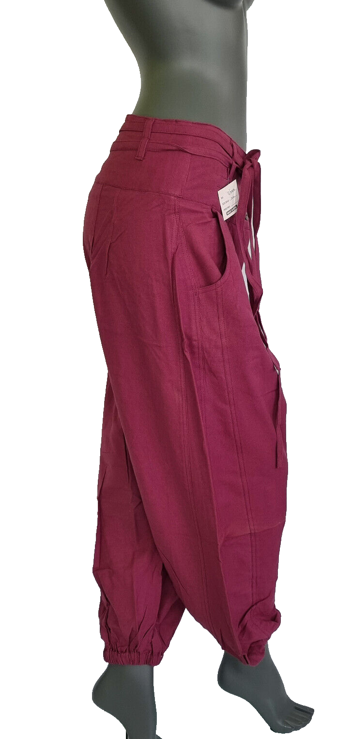 Haremshose Pumphose Aladinhose Pluderhose Yoga Goa Sarouel Baggy bordeaux 38/40