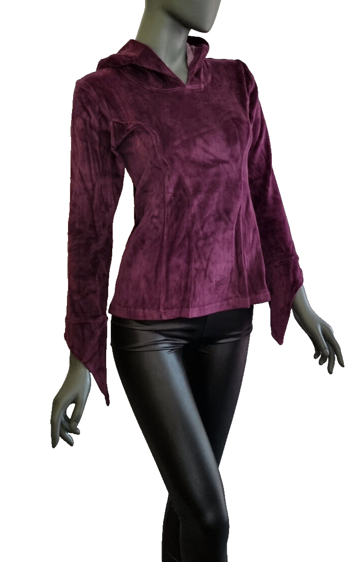 Gugel Nickisweater Medieval Gothic Pixie Larp Rock Gr.34/36 kleine 38