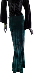 Zeige Bild Bäres Maxirock  Samt  victorian gothic Pixie grün Gr.36/38 2