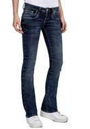 Zeige Bild LTB Jeans Valerie X Bootcut Mid Rise Denim Damen Hose Stretch Dark Blue W31 L34 3