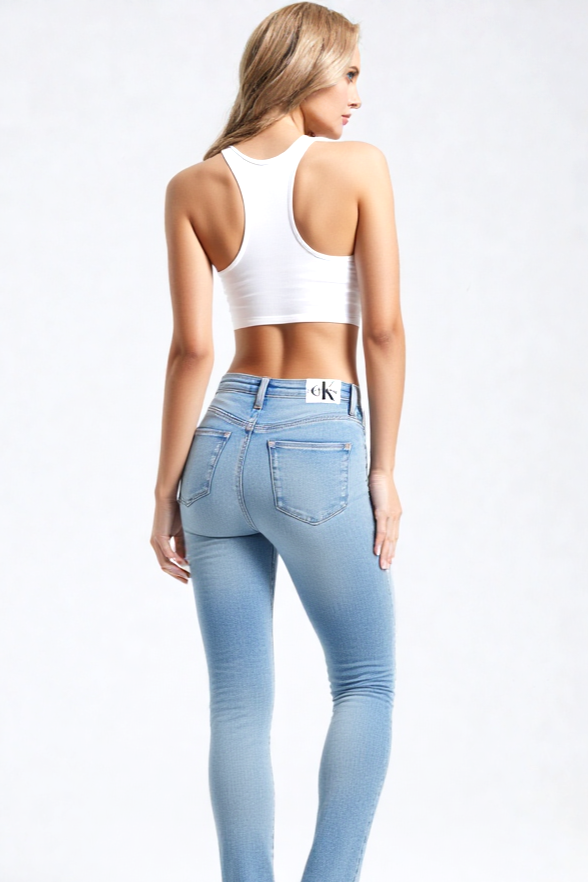 Calvin Klein High Rise Skinny Jeans hellblau Gr.W34 L32