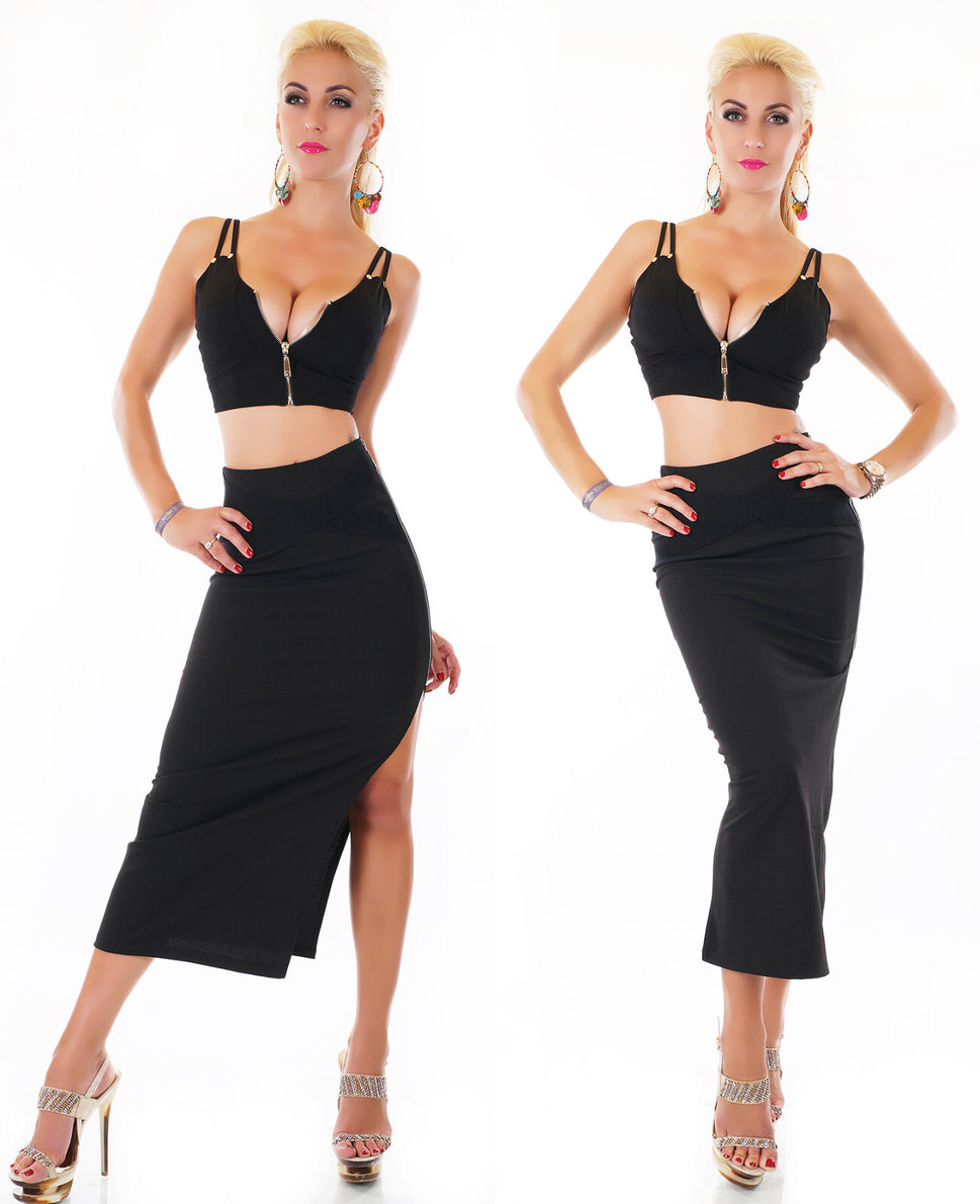 Giorgia Sexy 2 Teiler Damen gelb Gr.34/36 onesize