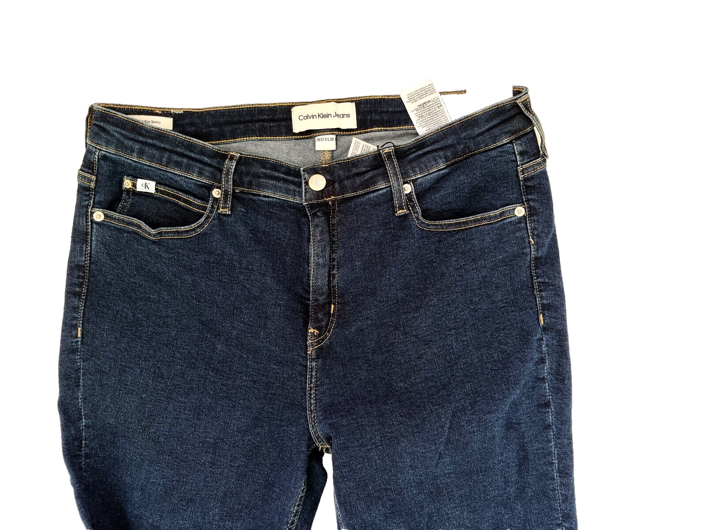 Calvin Klein Mid Rise Skinny Jeans dunkelblau Gr. W33 L30