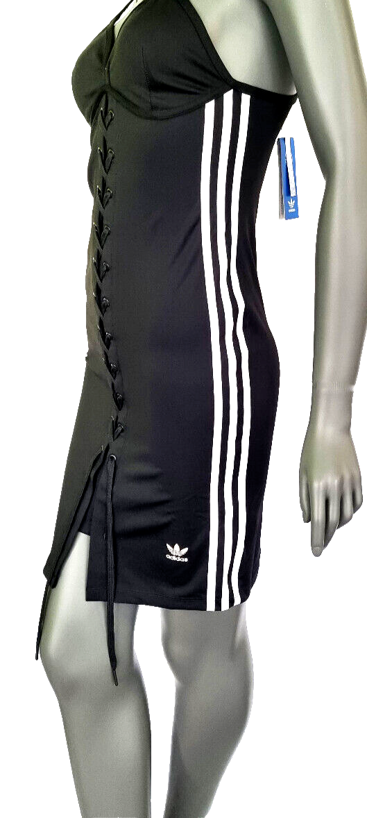 Adidas Kleid Laced HK5084 Strap Dress Schnürung Gr.32-44
