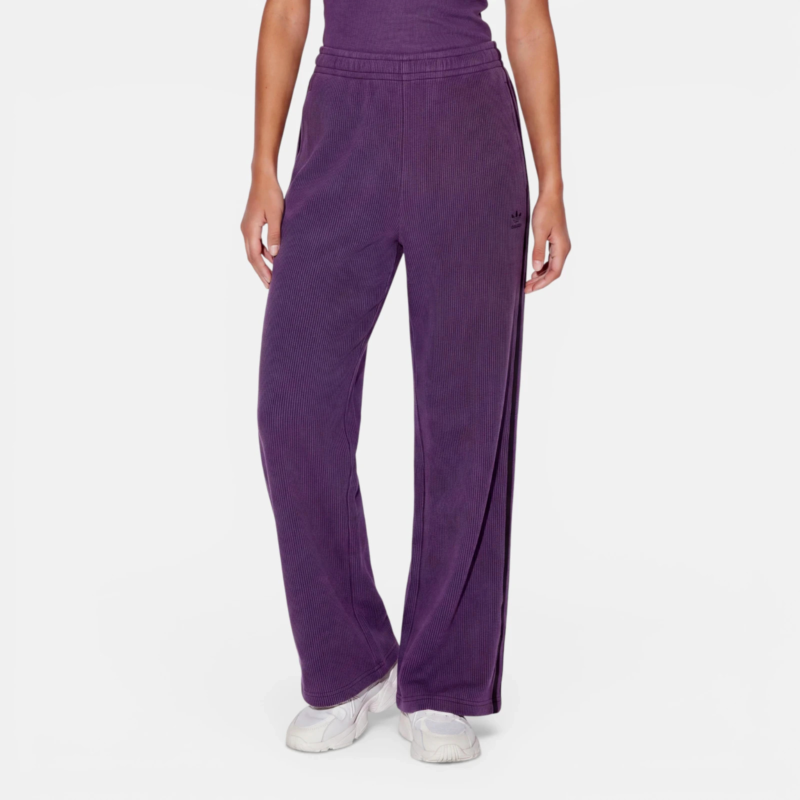 Adidas Originals Firebird Strick Pants mid wide leg lila Gr.M/38-40
