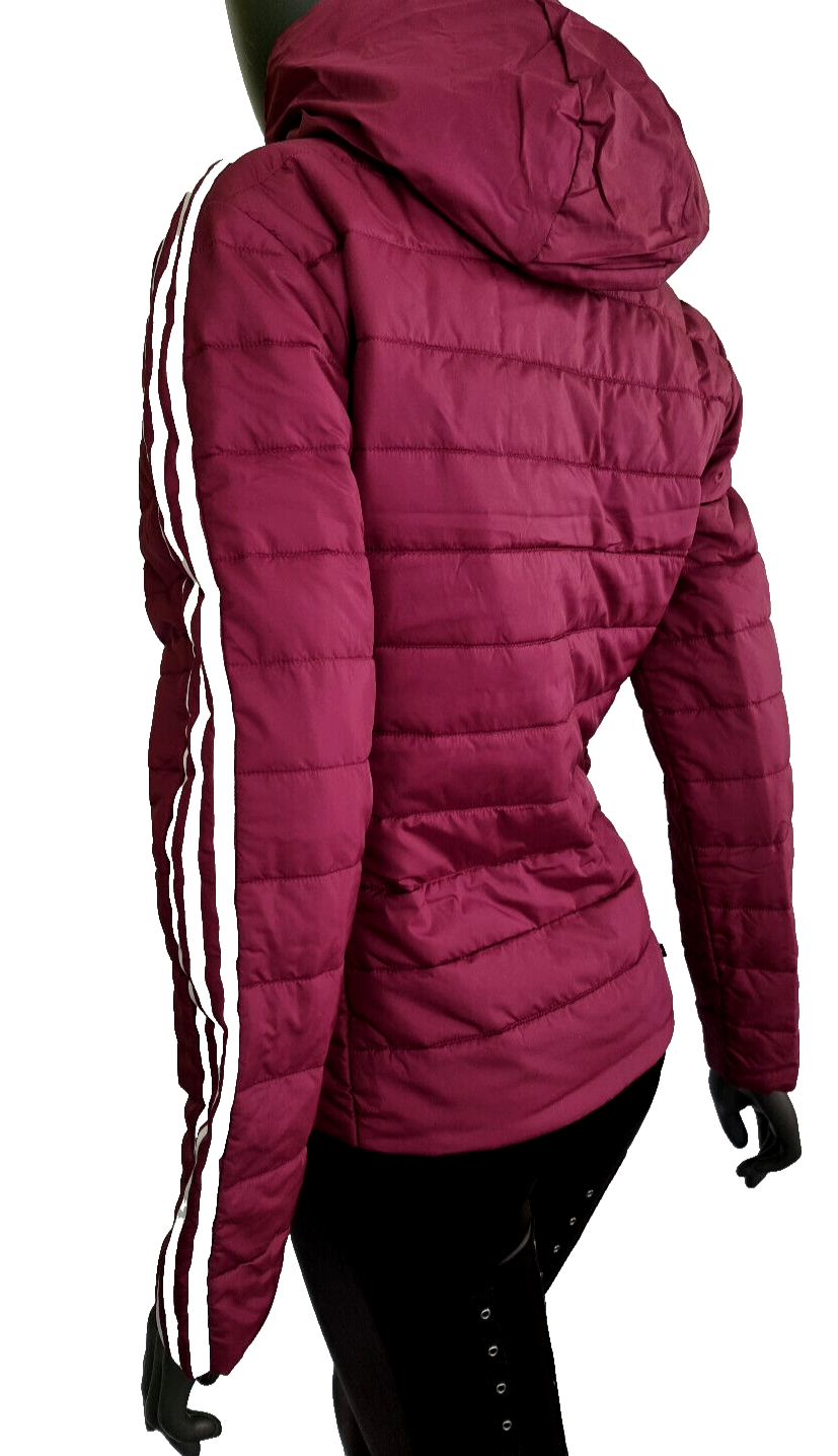 Adidas Übergangsjacke gefüttert slim Jacket Steppjacke beere HS 6769 Gr.34