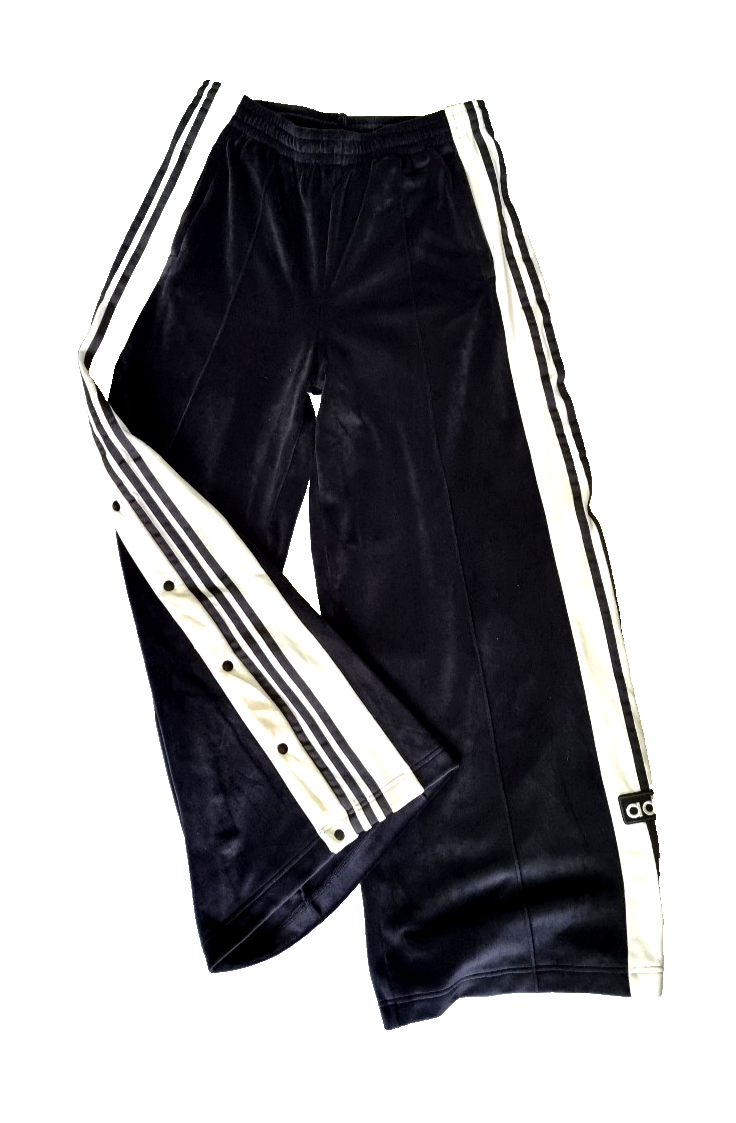 Adidas Adibreak Velour Nicki Samt Track Pants Wide Leg Gr.L
