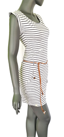 Zeige Bild Ragwear Sommerkleid Tagg Stripes Marinelook mit Gürtel Gr. XS,S,M,L 2