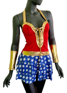 Zeige Bild WONDER WOMAN Fasching Kostüm Karneval  Gr.34-38 2