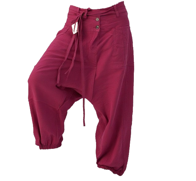 Haremshose Pumphose Aladinhose Pluderhose Yoga Goa Sarouel Baggy braun 40/42