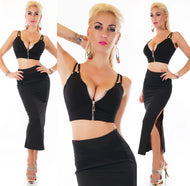 Giorgia Sexy 2 Teiler Damen gelb Gr.34/36 onesize