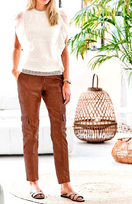 Zeige Bild Cargo Lammnappa Lederhose cognac  Gr.34-36 4