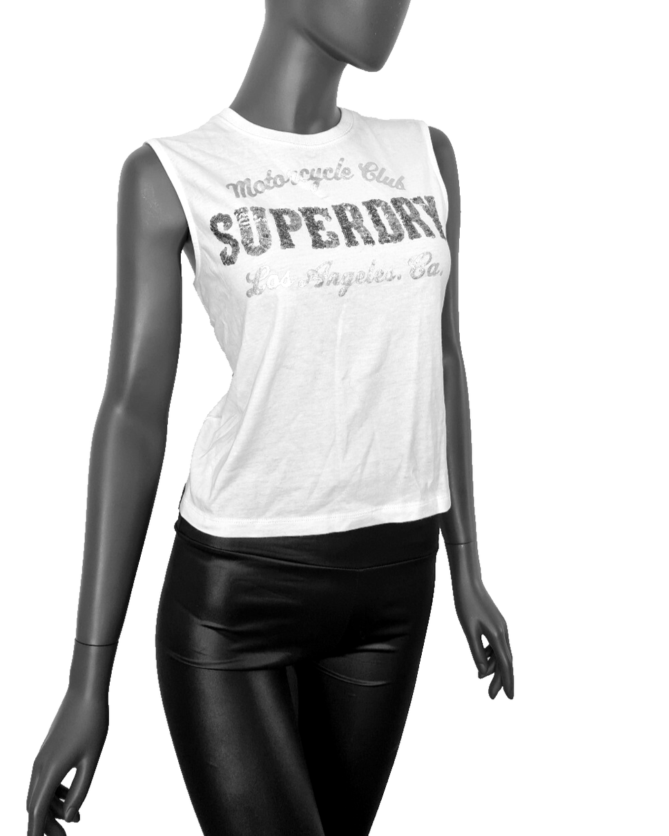 Superdry vintage Motorcycle Pailletten Kurzshirt Gr.XL/40