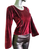 Zeige Bild Nicki-Samtshirt   Longsleeve Gothic Mittelalter Witch schwarz Gr. 34-38 3