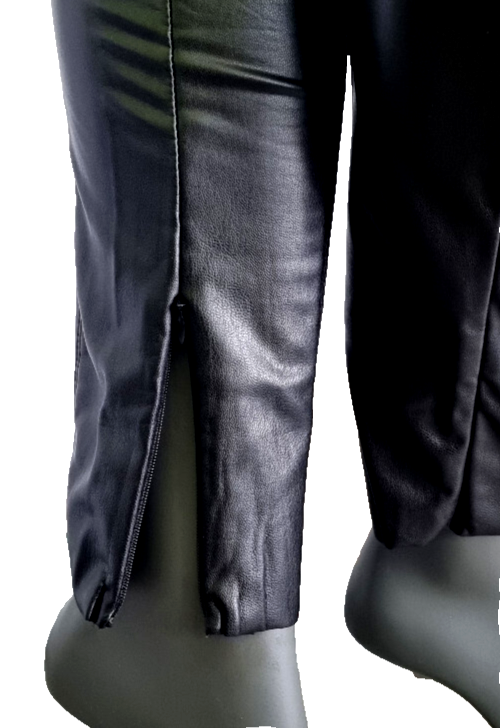 Only Leggings Damen schwarz Lederimitat Gr.XS-XL