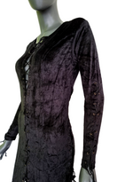 Zeige Bild Bäres Gothic  Samtkleid Mantel Maxikleid Mittelalter Gothic Witch  Gr. 36-40 4