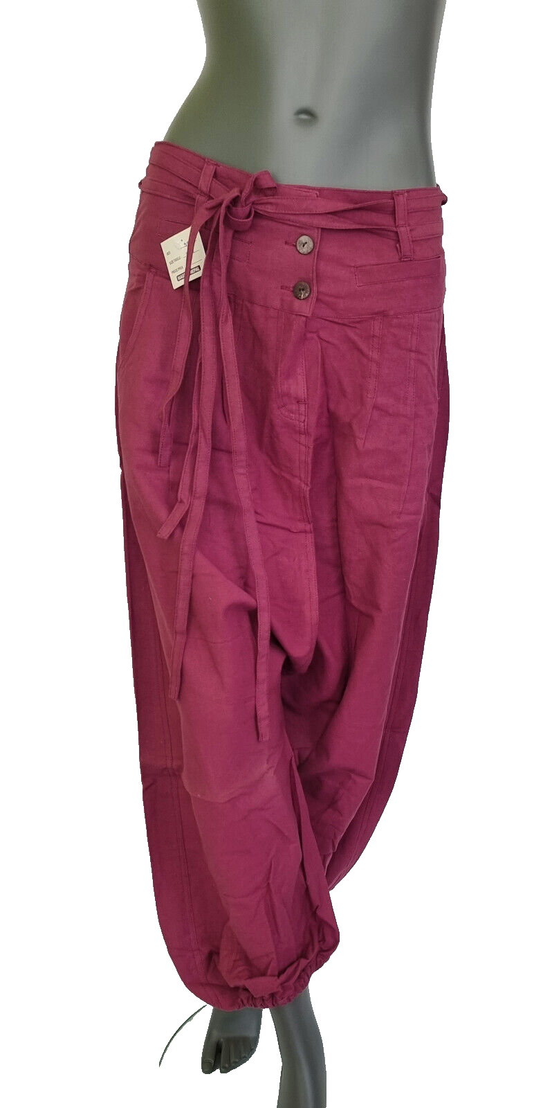 Haremshose Pumphose Aladinhose Pluderhose Yoga Goa Sarouel Baggy bordeaux 38/40
