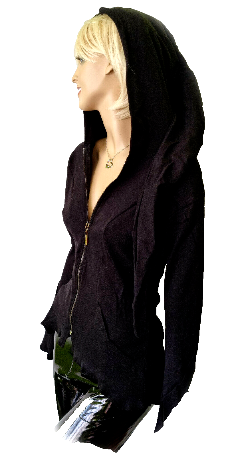 Gugel Zipfeljacke Goa Ethno Medieval Gothic Hippie oliv Gr.36/38